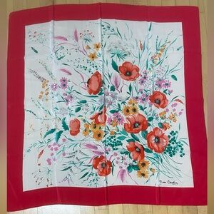 Pierre Cardin Floral Silk Scarf